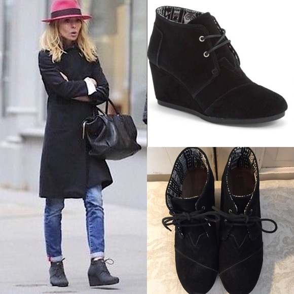 wedge ankle boots outfit